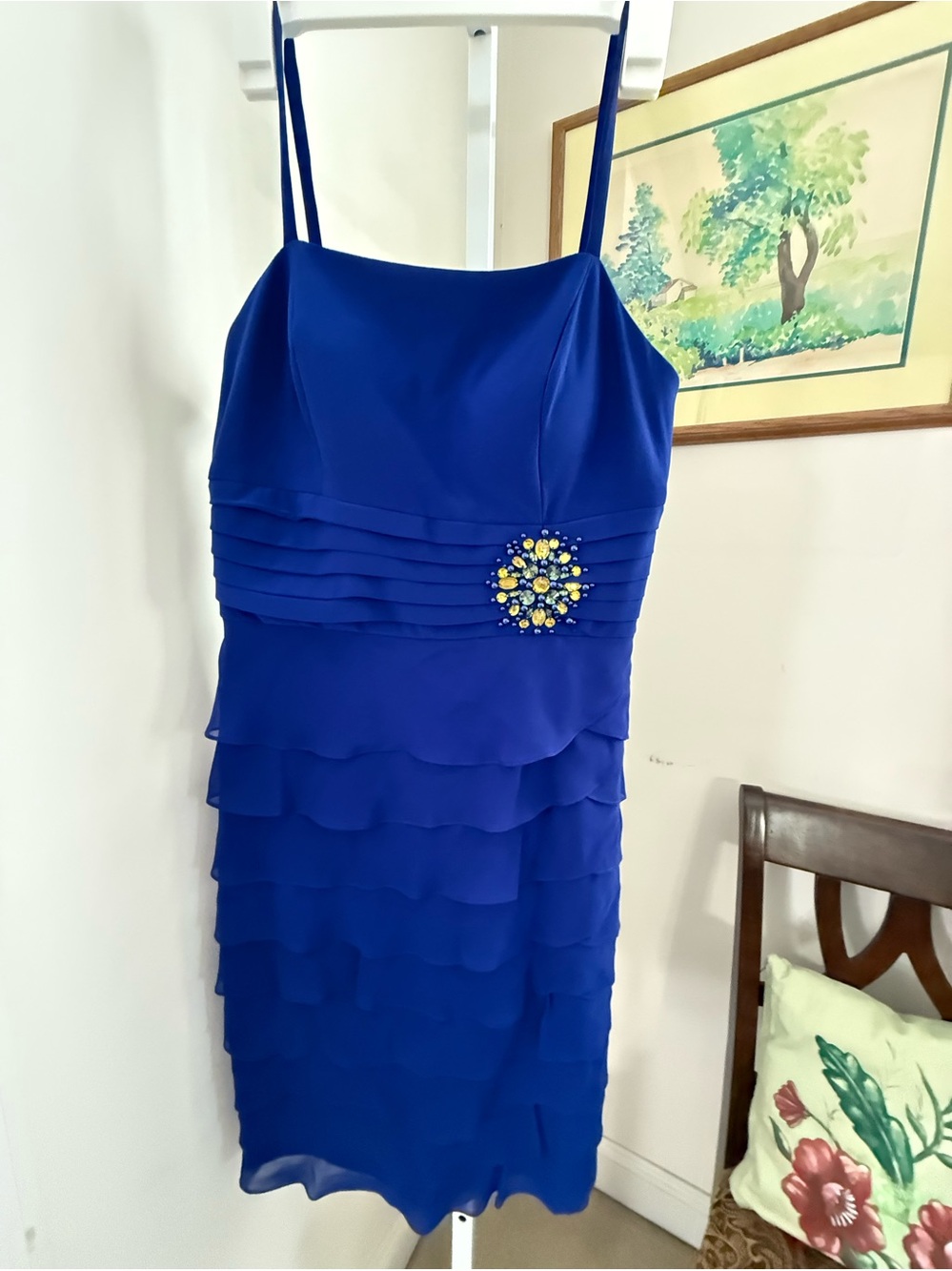 Jessica Howard Spaghetti Strap Party Dress. Size 8. In good preloved.